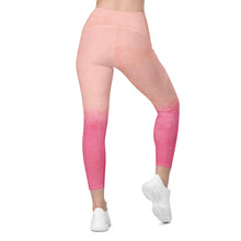 Load image into Gallery viewer, strawberry pop crossover leggings with pockets