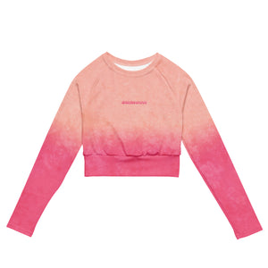 strawberry pop long-sleeve crop top