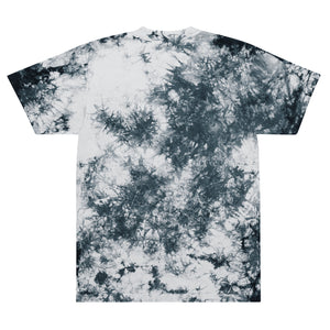 oversized embroidered logo tie-dye t-shirt