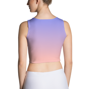 sunset fitted cropped tank