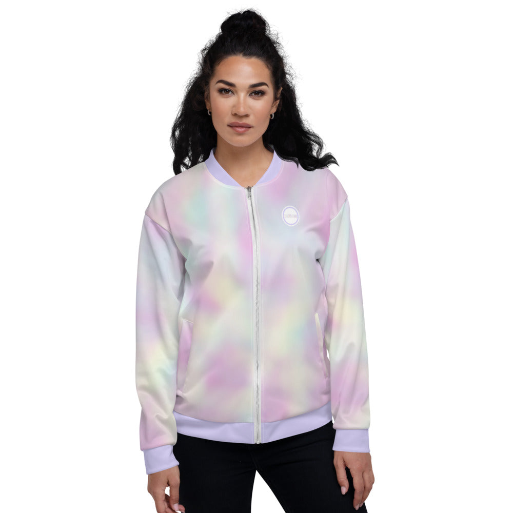 pastel tie dye bomber jacket Sumoon Collection