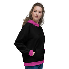 Load image into Gallery viewer, black &amp; pink hoodie