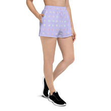 Load image into Gallery viewer, pastel purple polka-dot athletic shorts