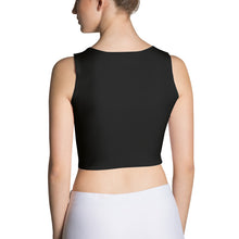 Load image into Gallery viewer, black fitted cropped tank