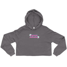 Load image into Gallery viewer, floral logo cropped hoodie