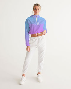 grape cropped windbreaker