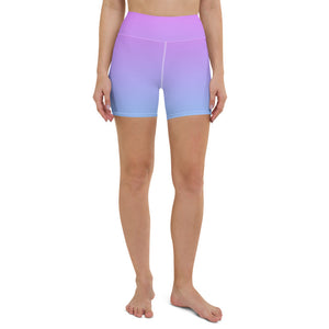 grape high-waisted shorts