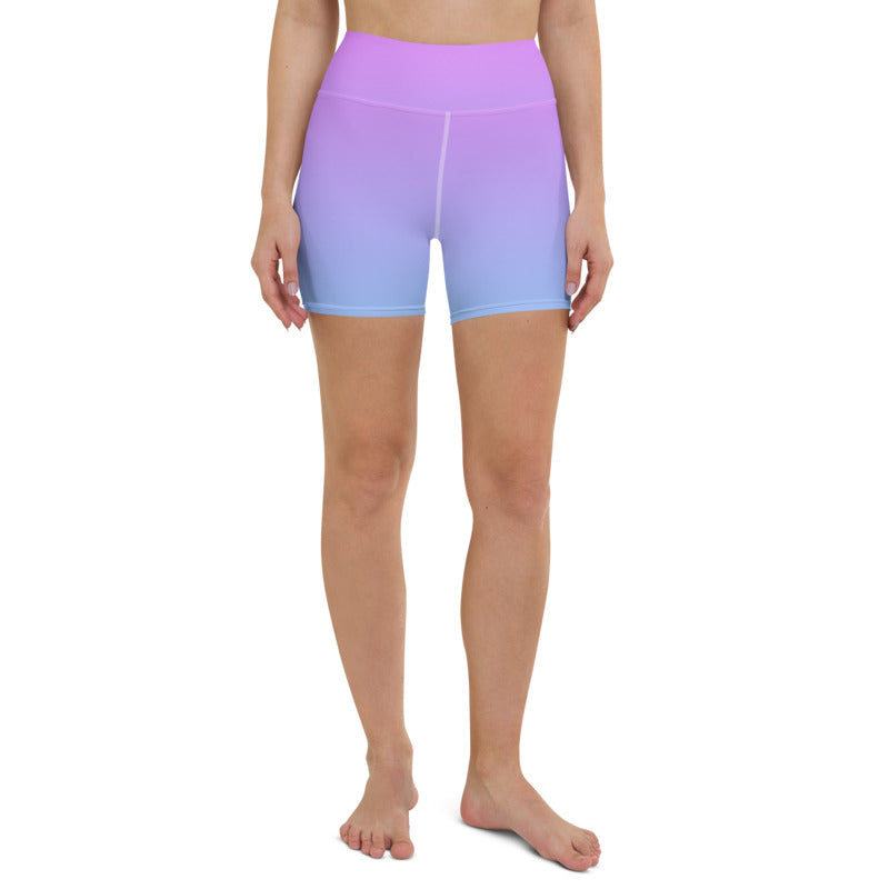 grape high-waisted shorts