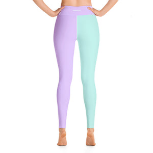 pastel high-waisted leggings