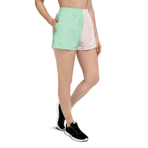 minty cotton candy athletic shorts