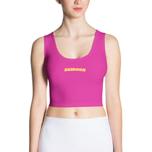 Load image into Gallery viewer, hot pink fitted cropped tank