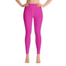 Load image into Gallery viewer, hot pink high-waisted leggings