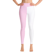 Load image into Gallery viewer, half&amp;half pink high-waisted leggings