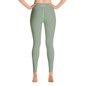 light olive high-waisted leggings