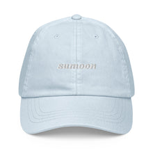 Load image into Gallery viewer, pastel blue embroidered logo cap