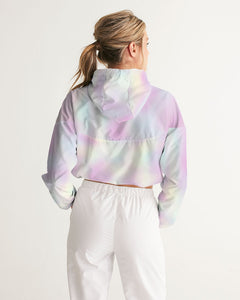 pastel tie-dye cropped windbreaker