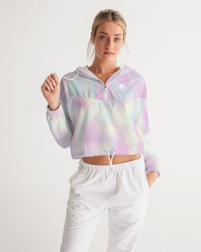 pastel tie-dye cropped windbreaker