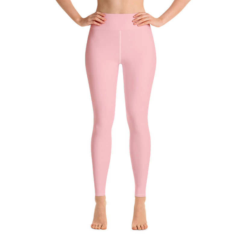 peachy high-waisted leggings