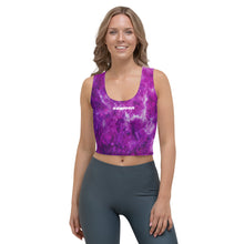 Load image into Gallery viewer, purple marble fitted cropped tank