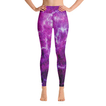 Load image into Gallery viewer, purple marble high-waisted leggings