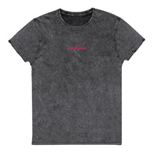 Load image into Gallery viewer, embroidered logo denim t-shirt