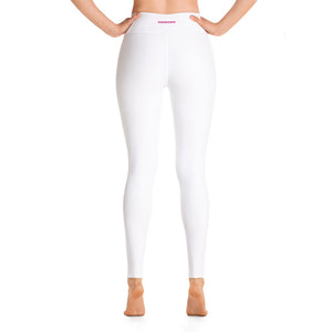 white high-waisted leggings