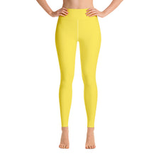 Load image into Gallery viewer, yellow high-waisted leggings